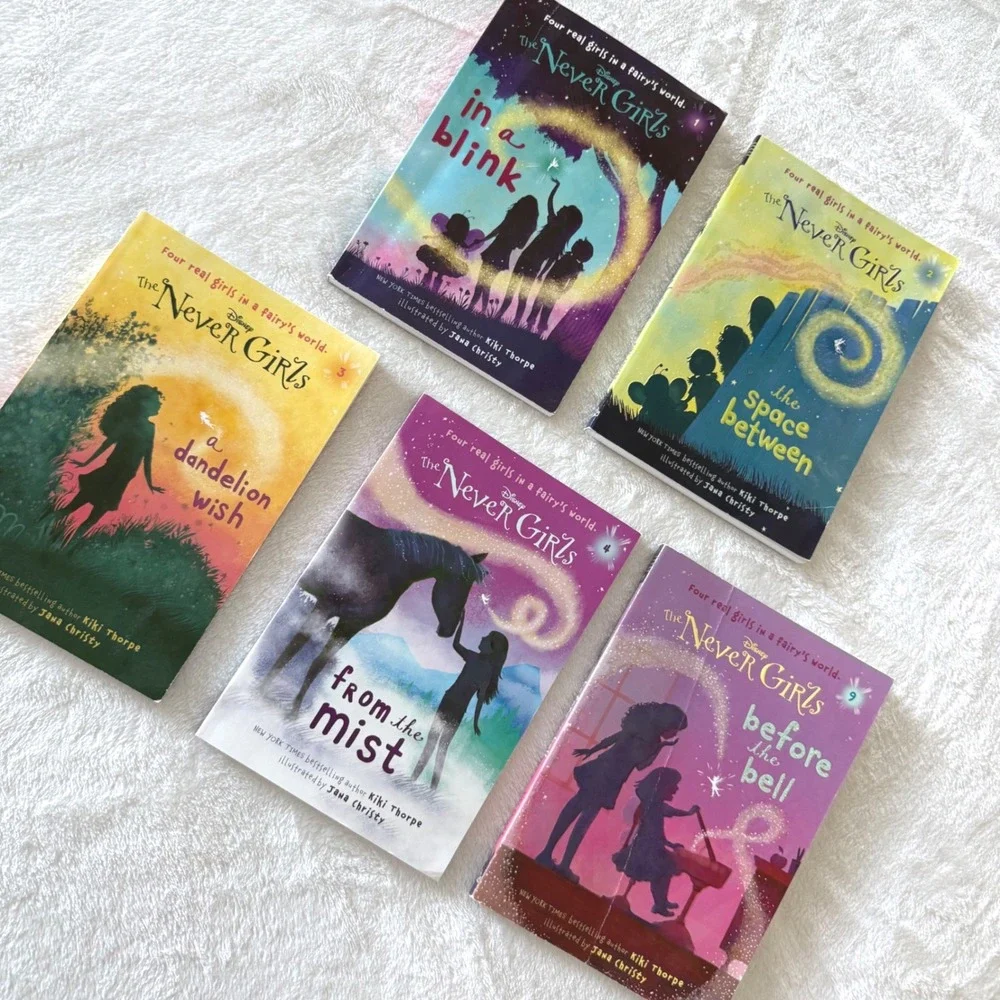 Disney Never Girls Book Lot Kiki Thorpe 1 2 3 4 9 Chapter Books‎ Paperback